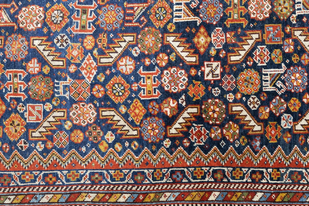 Antique Qashqai Rug 3'6'' x 7'5''