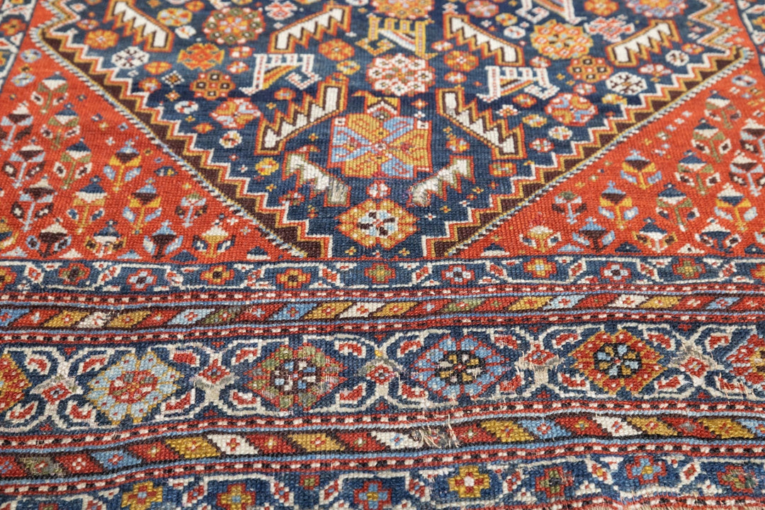 Antique Qashqai Rug 3'6'' x 7'5''