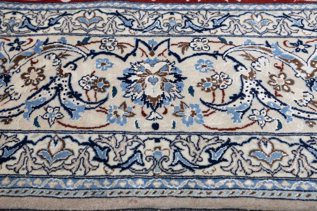 Extemely Fine Vintage Persian Nain Rug 6'1'' x 9'3''