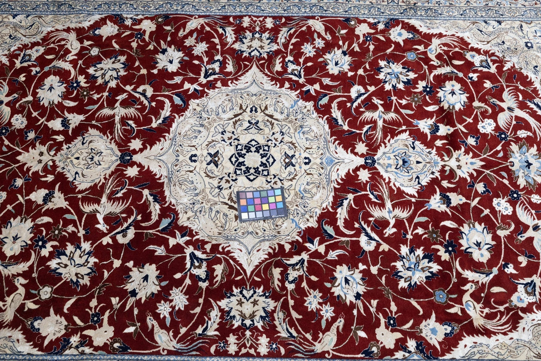 Extemely Fine Vintage Persian Nain Rug 6'1'' x 9'3''