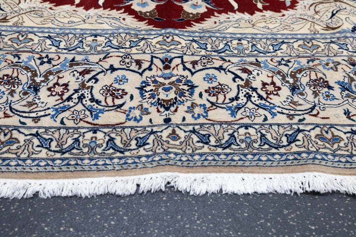 Extemely Fine Vintage Persian Nain Rug 6'1'' x 9'3''