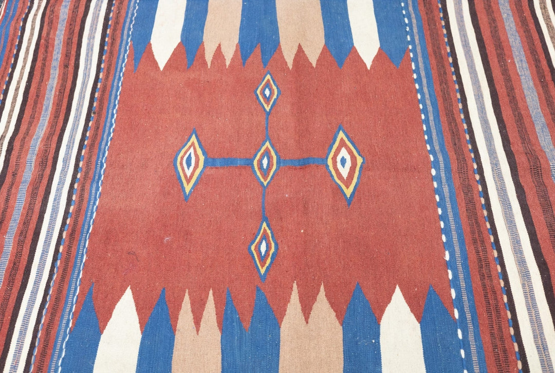 Antique Kilim Rug 3'8'' x 4'8''