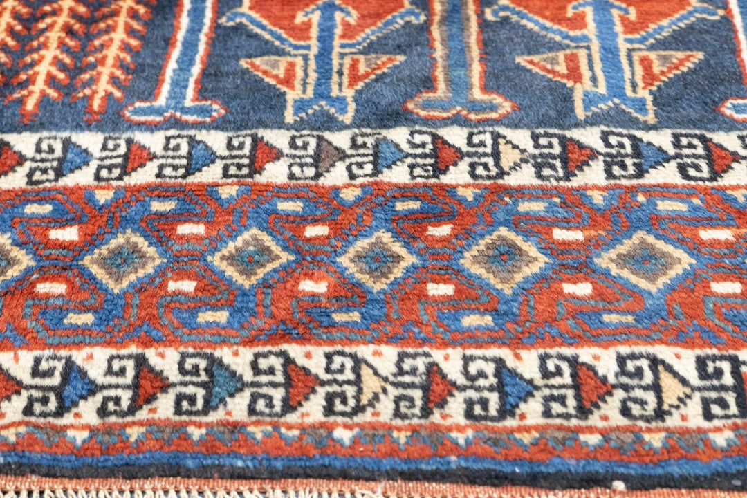 Antique Kurdish Rug 4'3'' x 6'9''