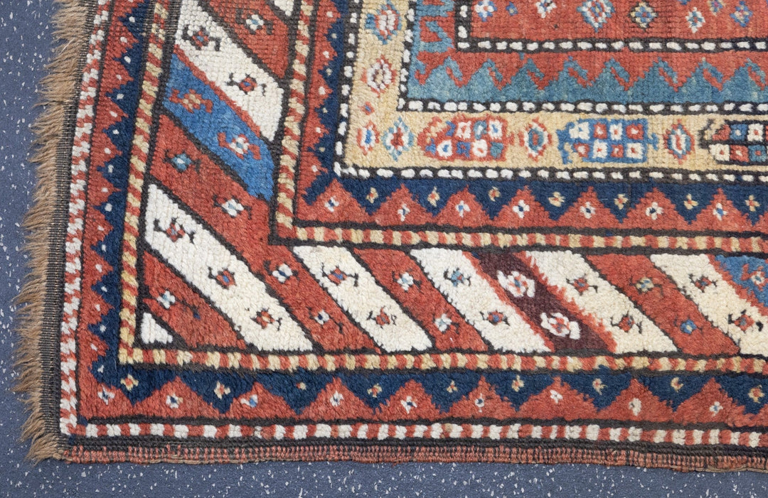 Antique Kazak Rug 3'10'' x 6'11''