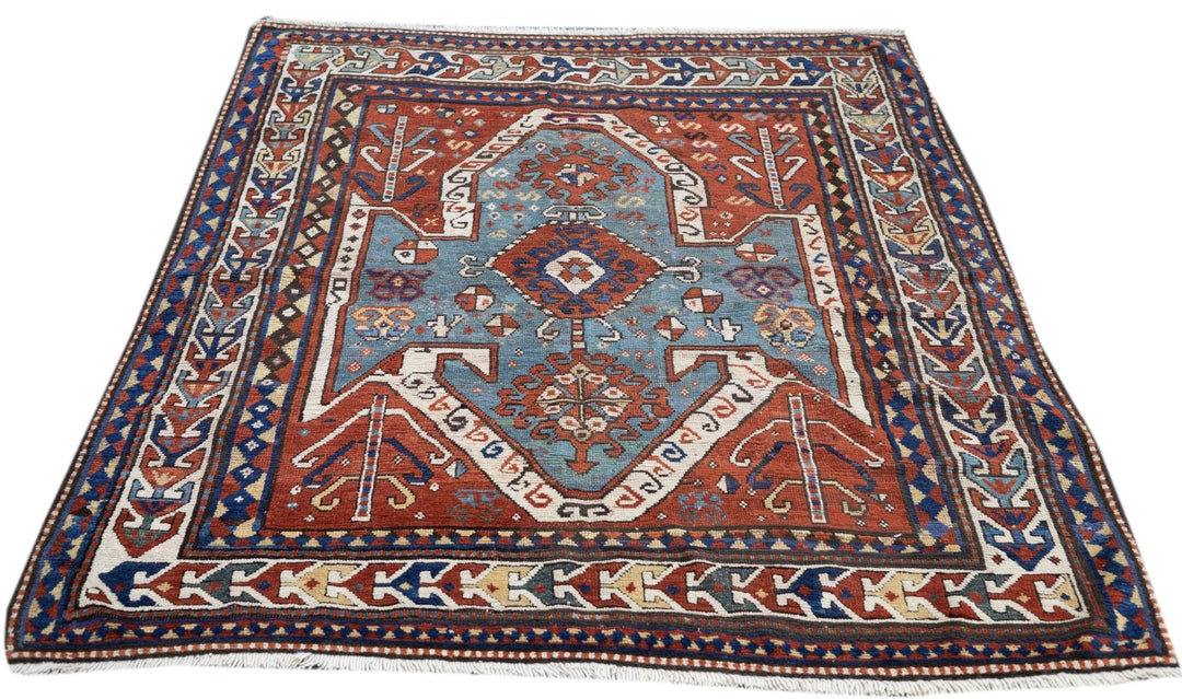 Antique Kazak Rug 5'2'' x 6'7''