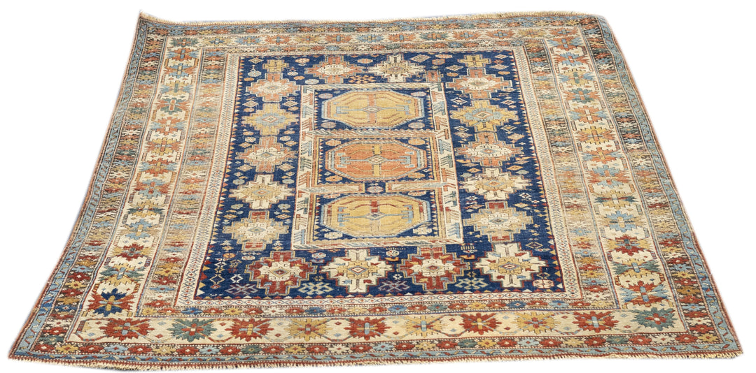 Antique Kuba Rug 3'10'' x 4'5''