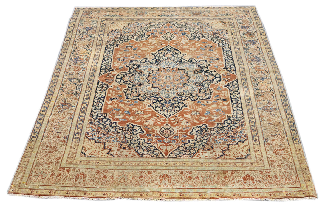 Antique Haji Jalili Tabriz Rug 3'9'' x 5'8''