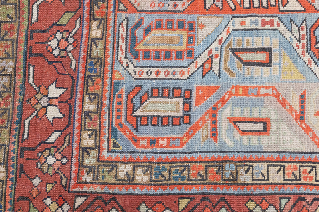 Antique Genje Kazak Rug 3'11'' x 11'1''