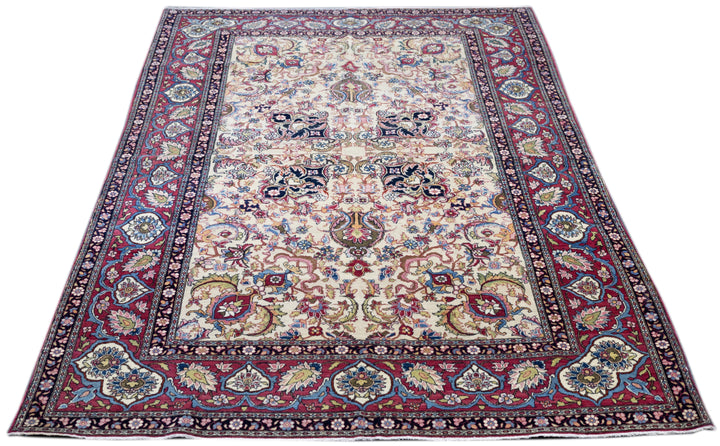 Antique Tehran Rug 4'7'' x 7'3''