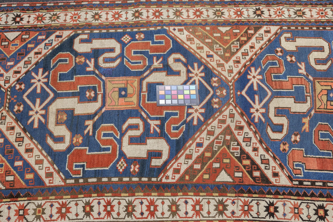 Antique Claudband Kazak Rug 3'11'' x 7'10''