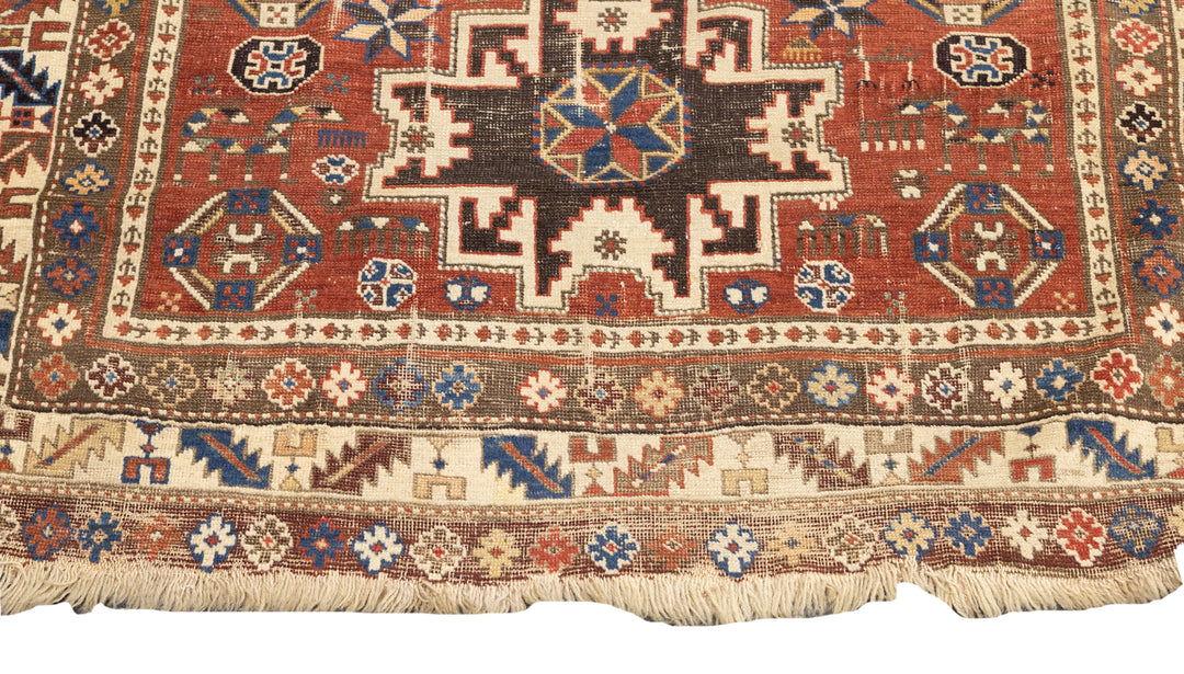 Antique Shirvan Rug 3'9'' x 5'3''