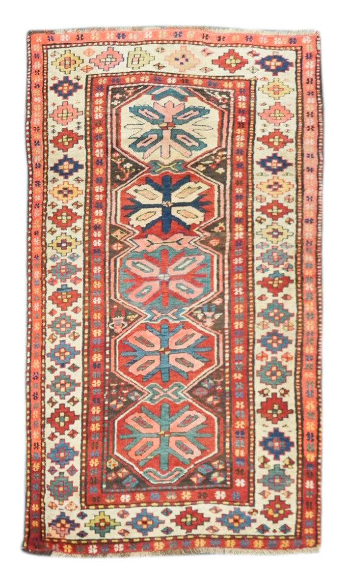 Antique Kazak Rug 3'11'' x 6'11''