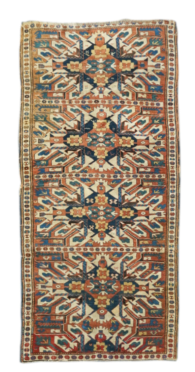 Antique Kazak Rug 4'3'' x 8'10''