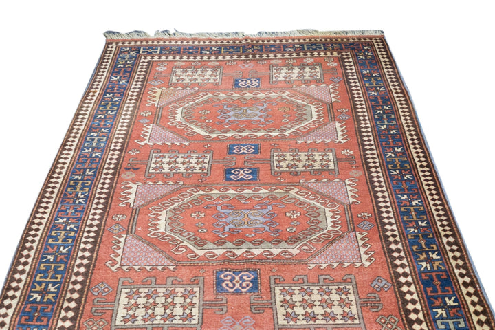 Antique Kazak Rug 5'5'' x 8'6''