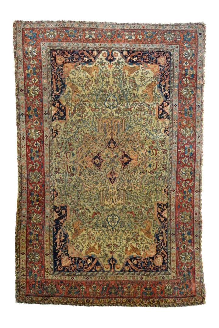 Antique Farahan Sarouk Rug 6'9'' x 10'3''