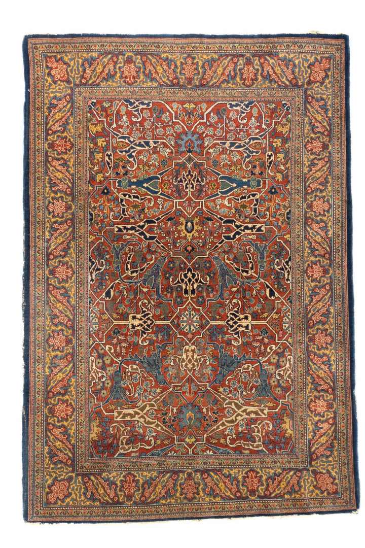 Antique Tehran Rug 4'7'' x 6'10''