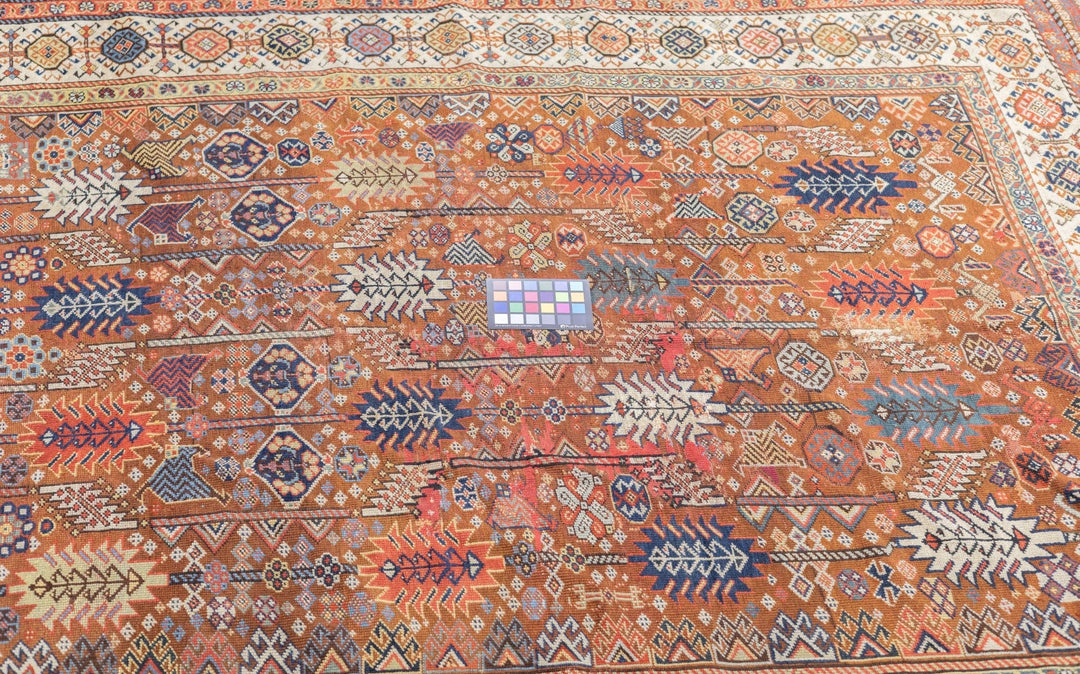 Antique Qashqai Shekarlou Rug 5'8'' x 7'7''