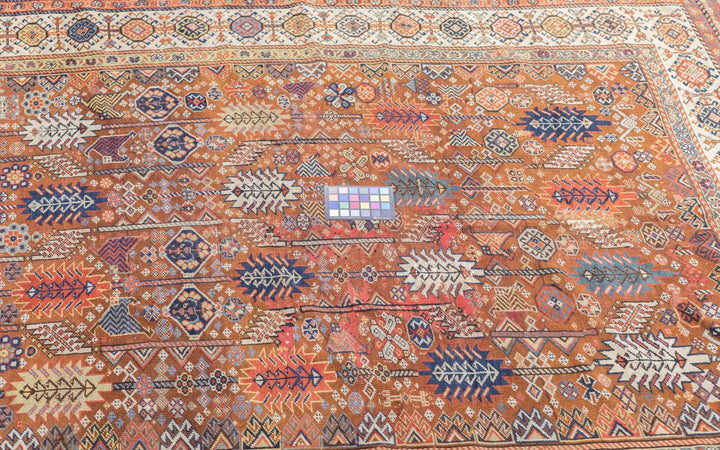 Antique Qashqai Shekarlou Rug 5'8'' x 7'7''