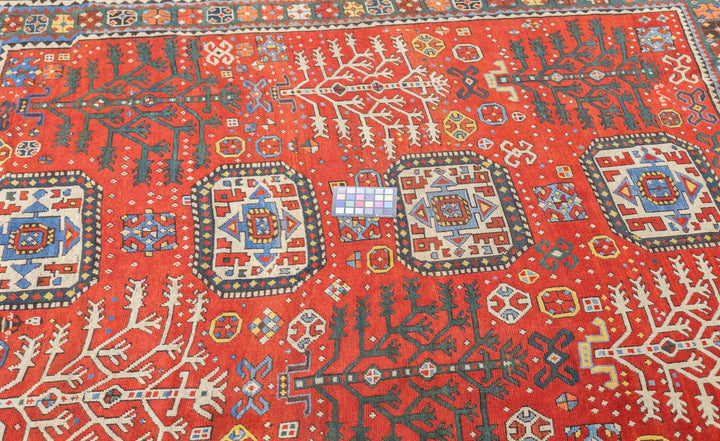 Antique Kazak Rug 6'4'' x 7'5''