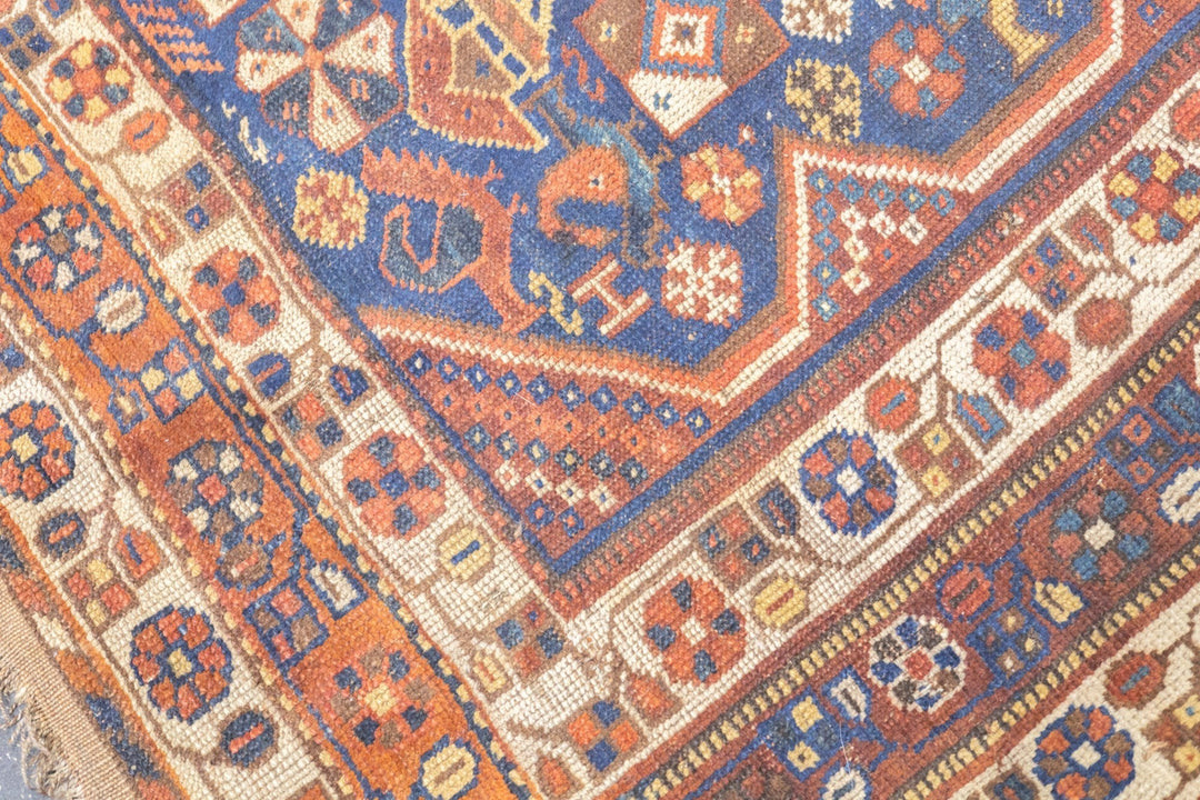 Antique Qashqai Rug 6'2'' x 8'11''