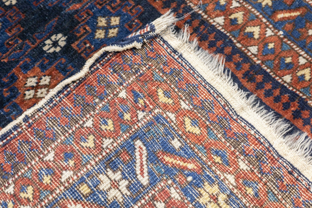 Antique Kuba Rug 4'1'' x 5'9''