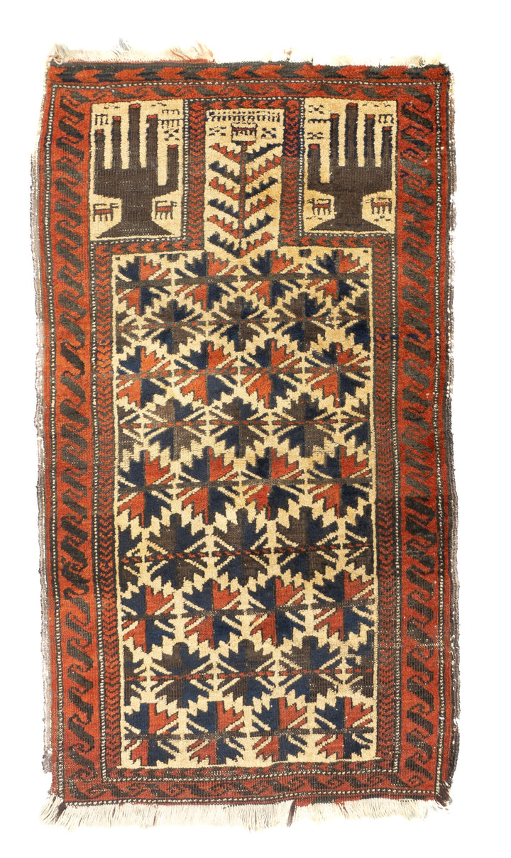 Antique Balouch Rug 2'3'' x 2'11''