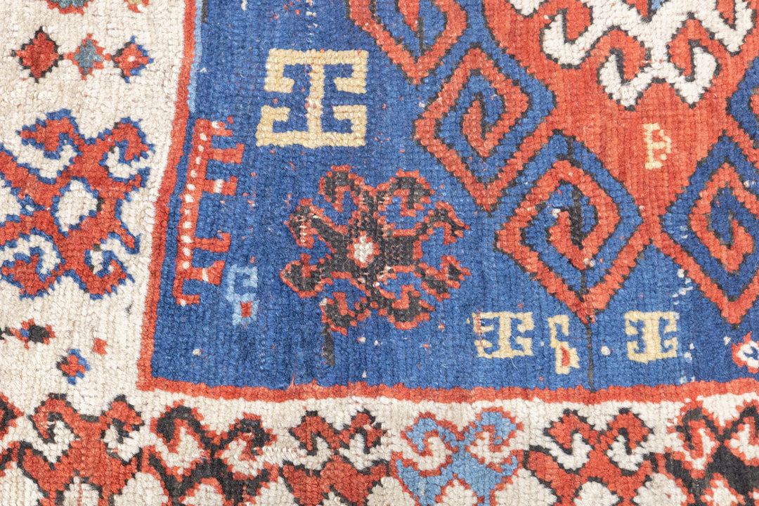 Antique Kazak Rug 3'7'' x 5'6''