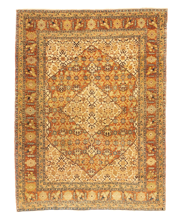 Antique Haji Jalili Tabriz Rug 4'2'' x 5'6''