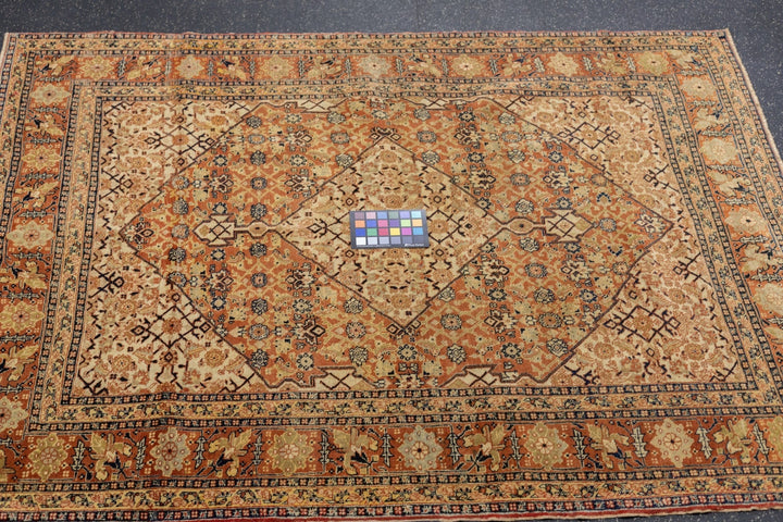 Antique Haji Jalili Tabriz Rug 4'2'' x 5'6''