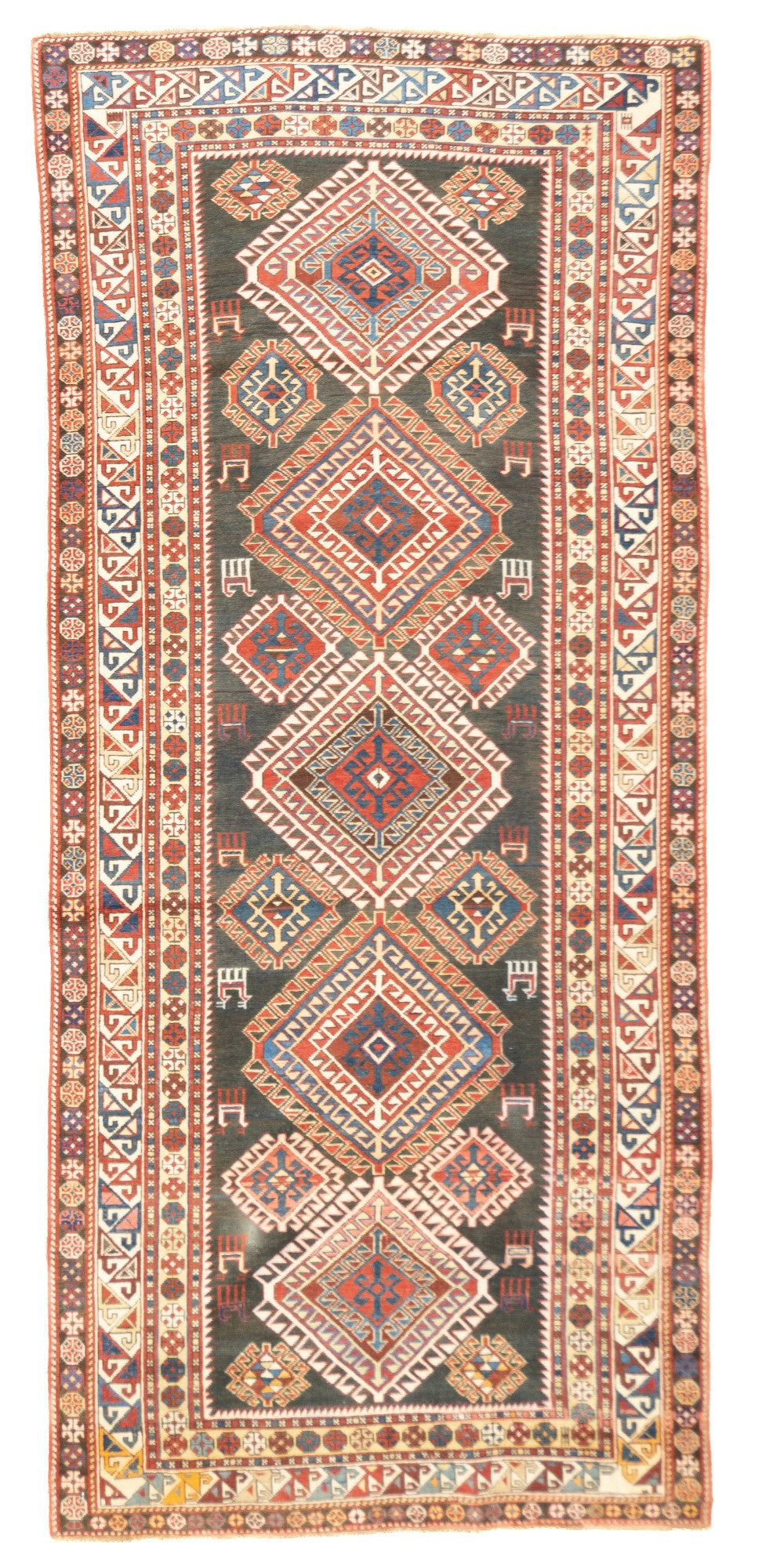 Antique Shirvan Rug 4' x 9'