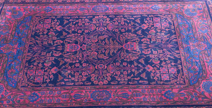 Antique Machester Kashan Rug 3'4'' x 5'0"