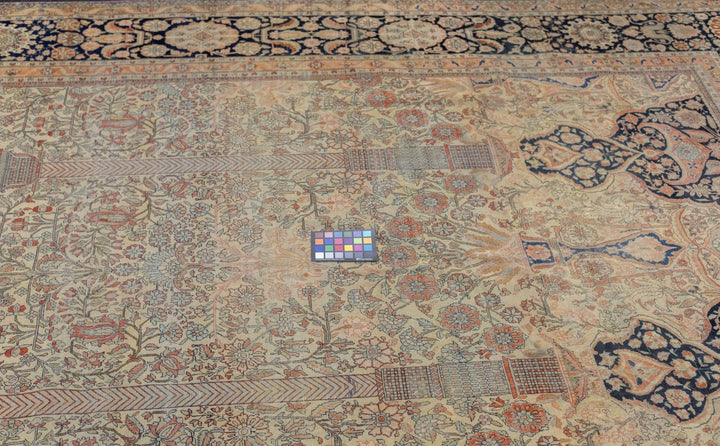 Antique Mohtasham Kashan Rug 7'7'' x 10'7''