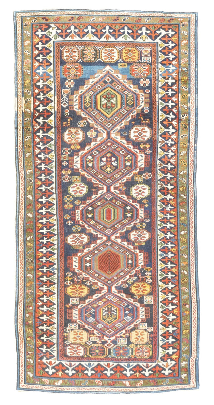 Antique Shirvan Rug 4'2'' x 8'7''