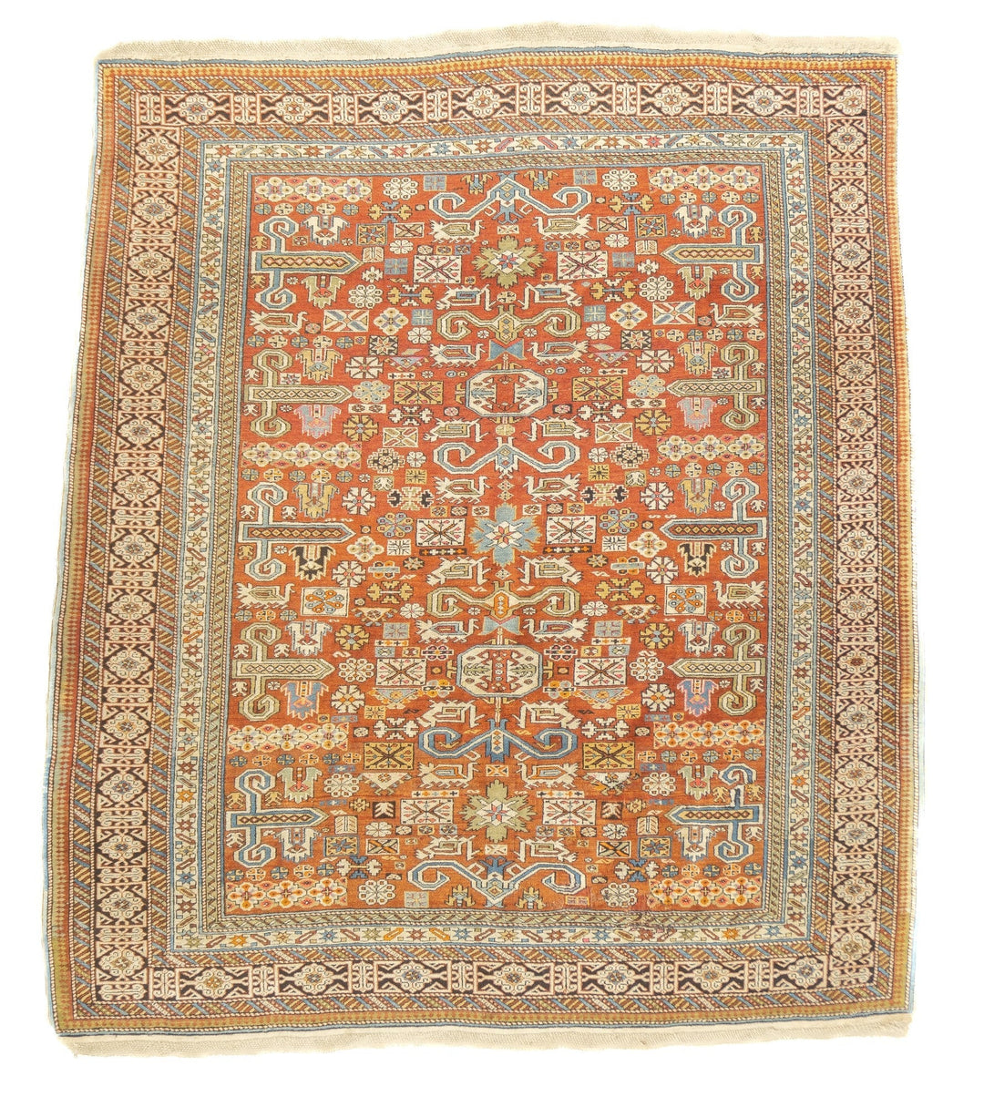 Antique Perpedil Rug 5' x 5'7''