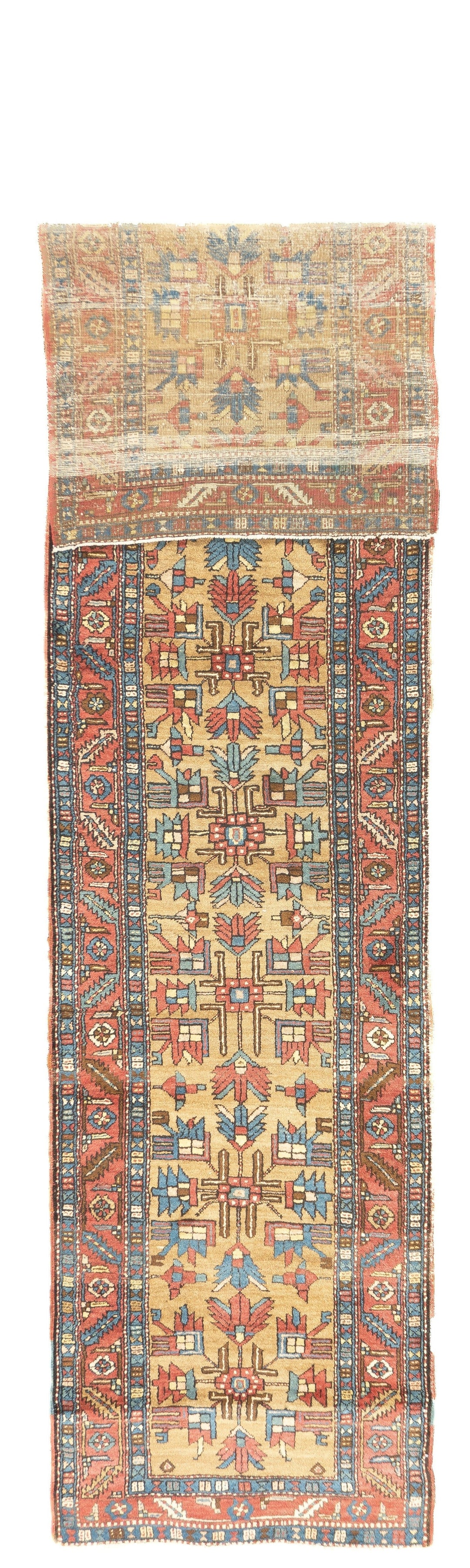 Antique Bakshayesh Rug 3' x 12'11''