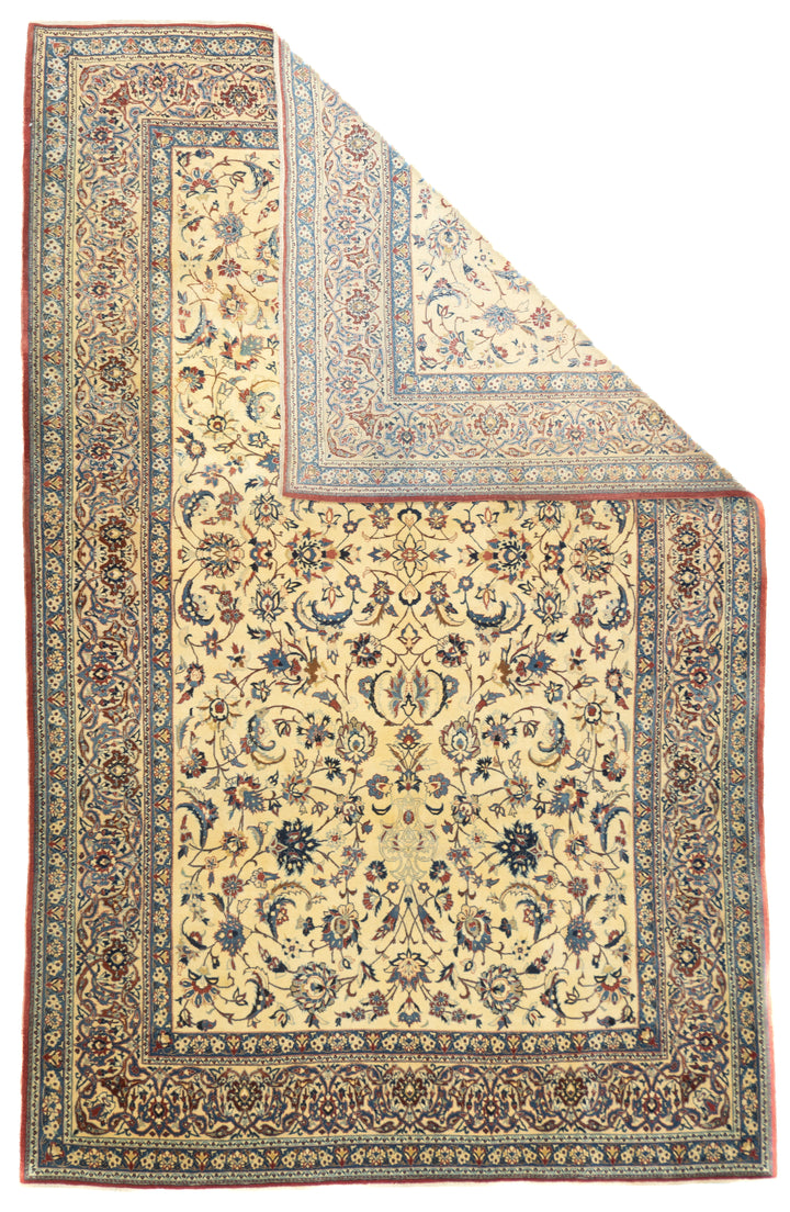 Extremely Fine Persian Habibian Wool and Silk Rug 5'5'' x 8'5''