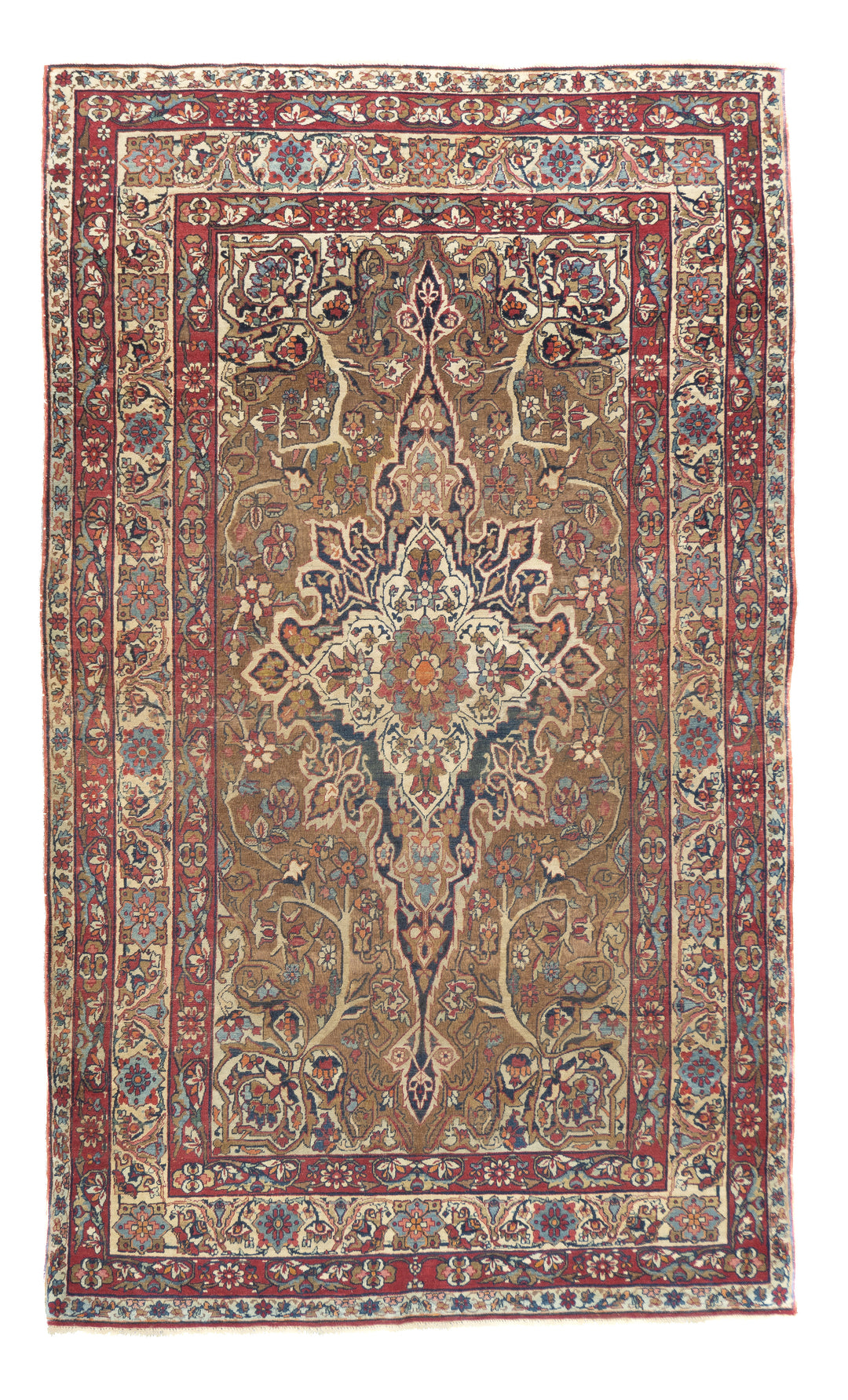 Antique Persian Lavar Kerman 4'6'' x 7'7''