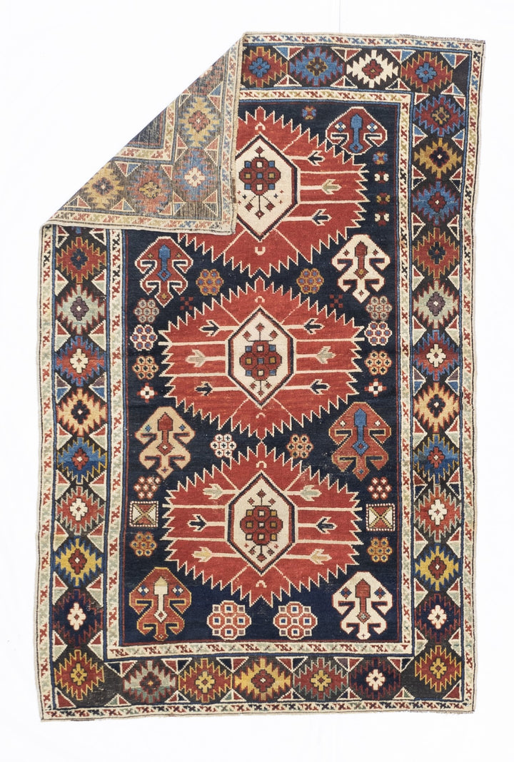 Antique Akstafa Rug 3’7" x 5’7"