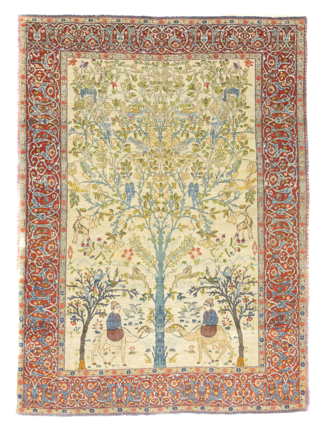 Antique Persian Kashan 4'6'' x 6'