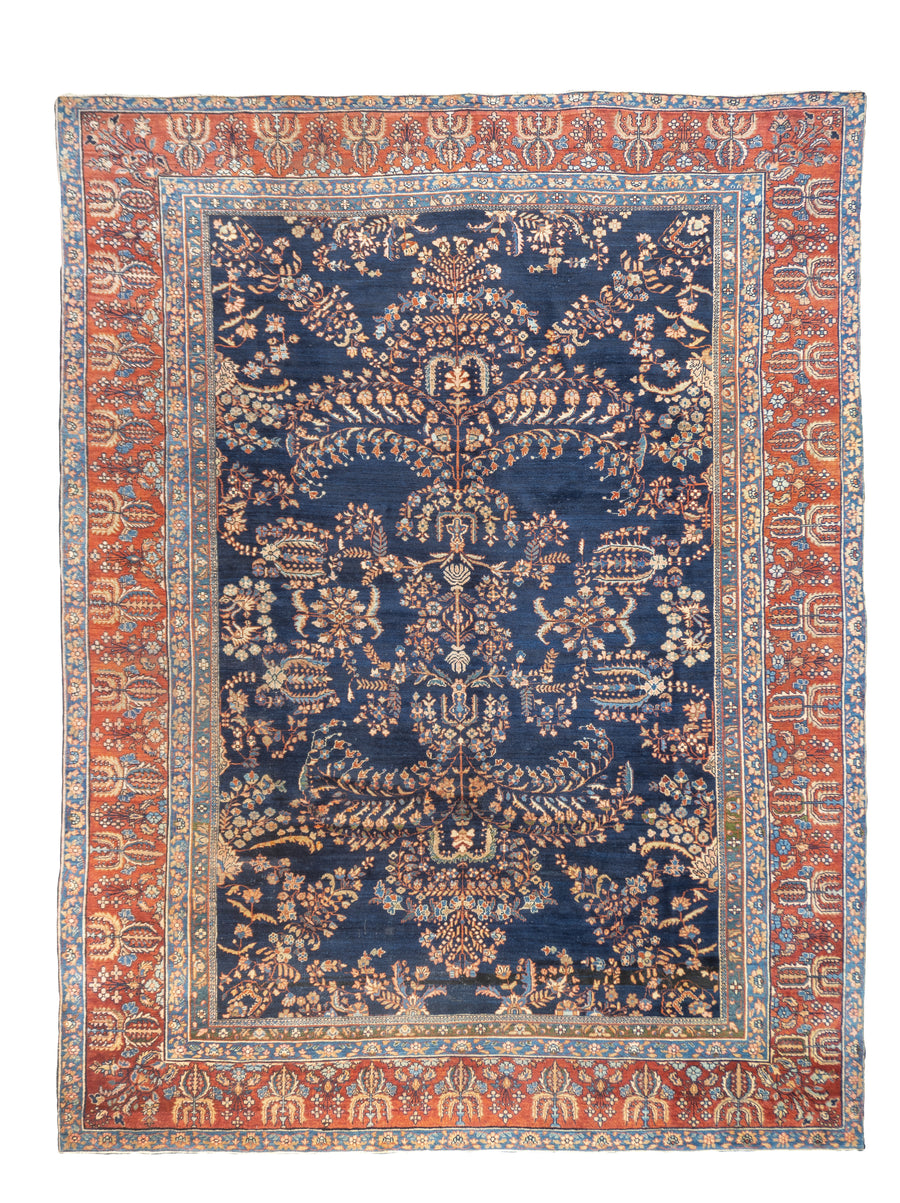 Antique Persian Sarouk 8'8'' x 11'8''