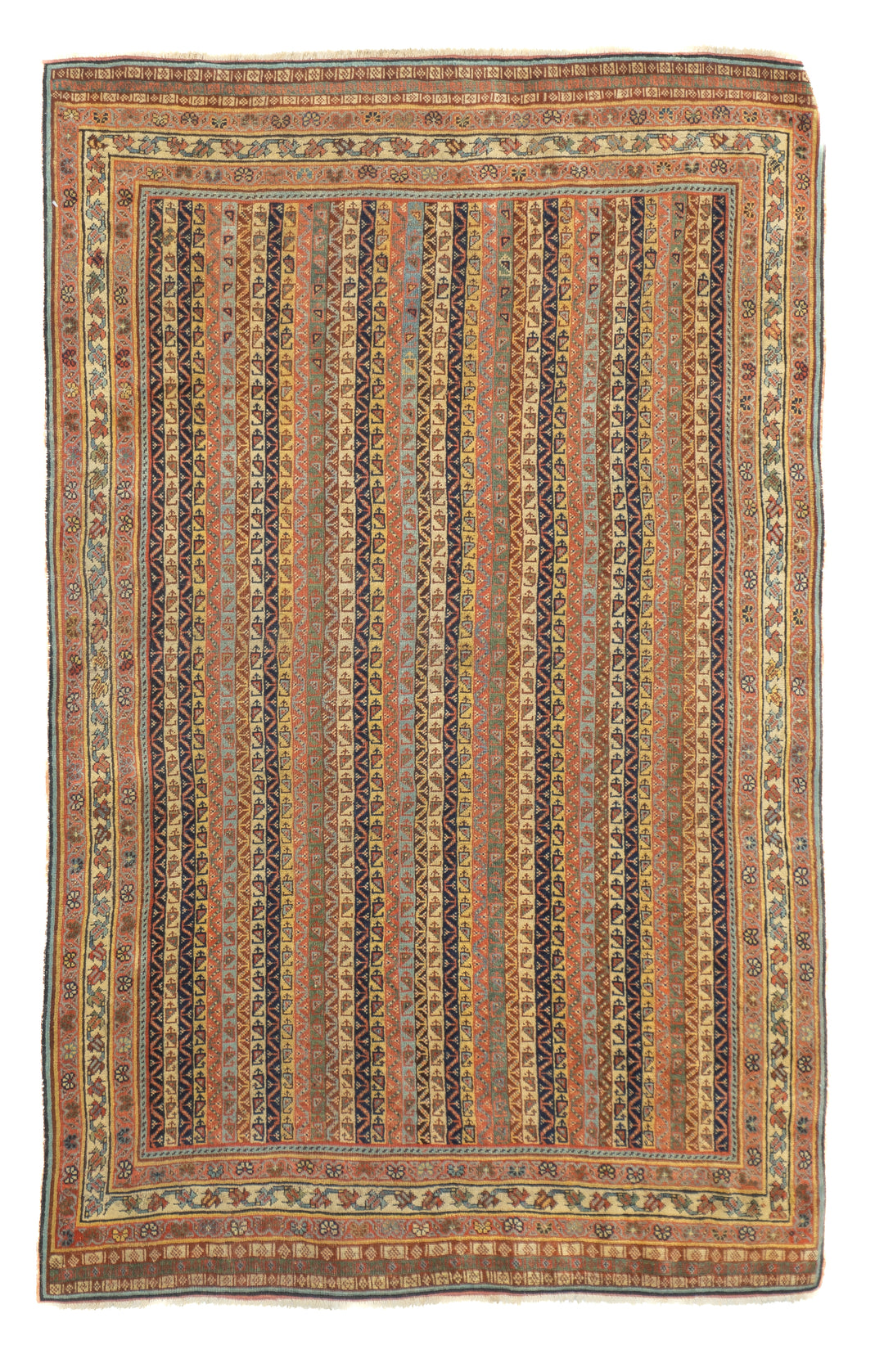 Antique Persian Tribal Qashqai 3' x 4'10''