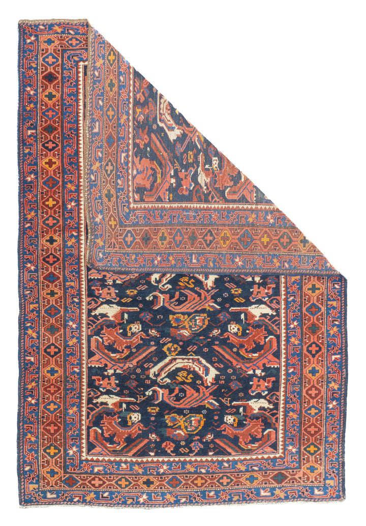 Antique Caucasian Bijov Rug 3'11'' x 5'10''