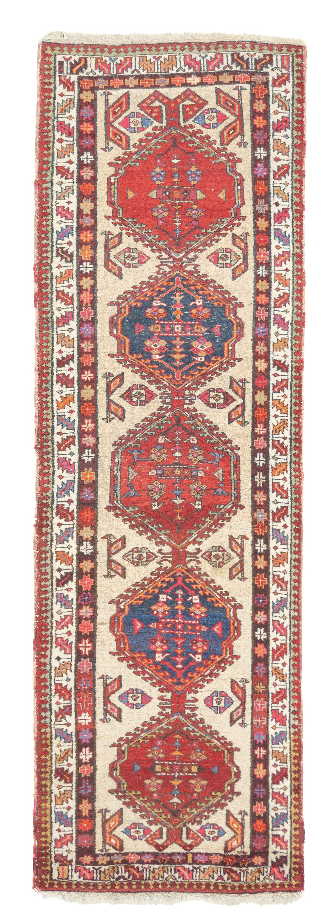 Antique Persian Sarab Long Rug 3'5'' x 10'10''