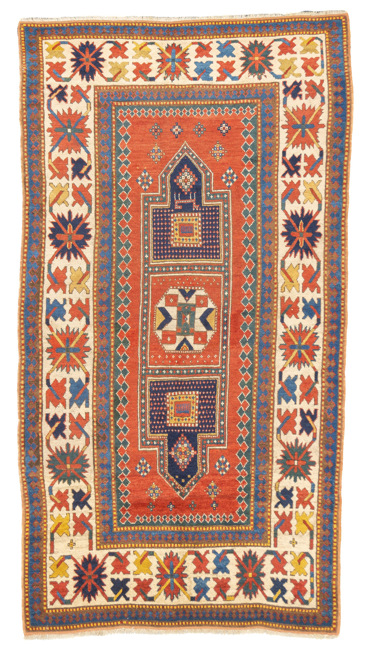 Antique Caucasian Borchelou Kazan 4'8'' x 8'6''