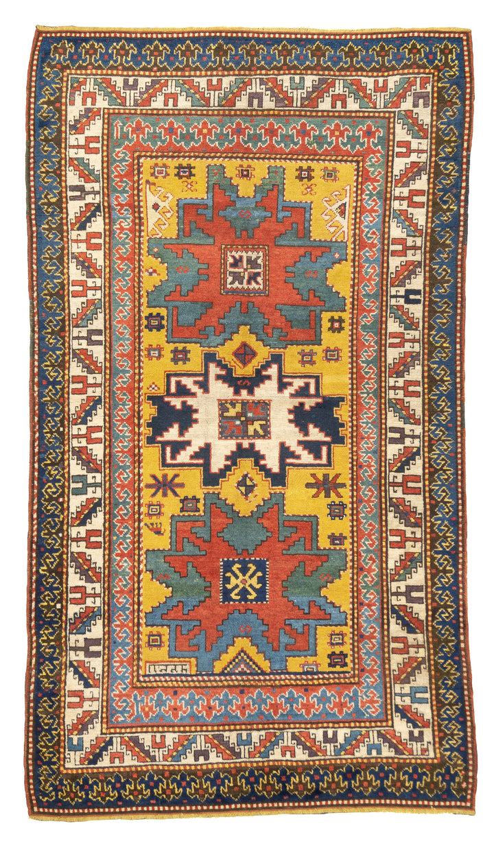 Antique Caucasian Lezgi 4'2'' x 7'6''