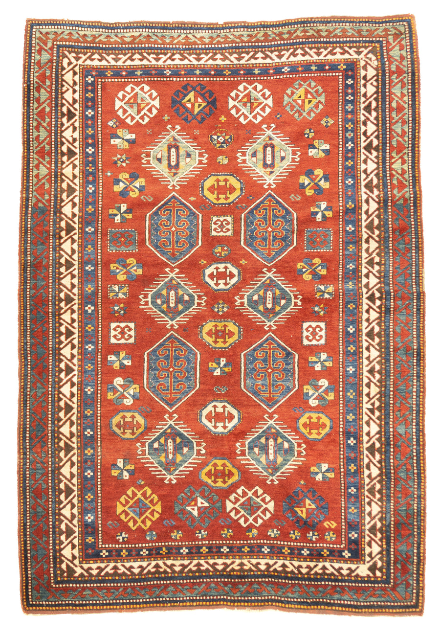 Antique Caucasian Kazak 5'9'' x 8'3''