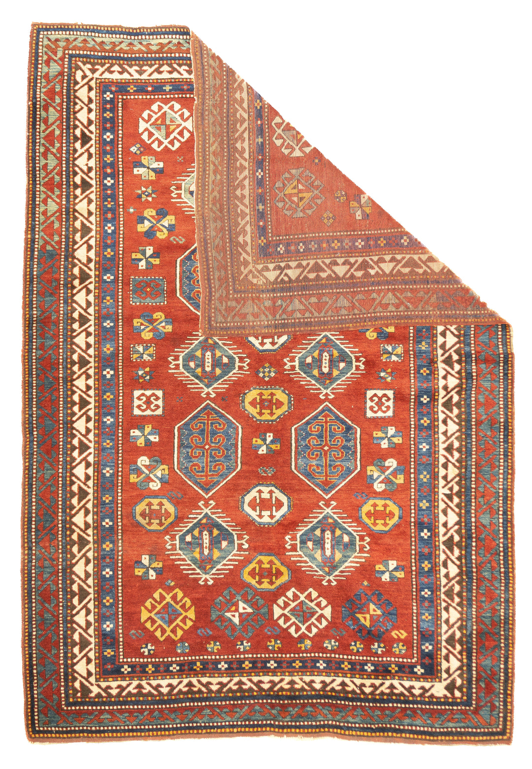 Antique Caucasian Kazak Rug 5'9'' x 8'3''