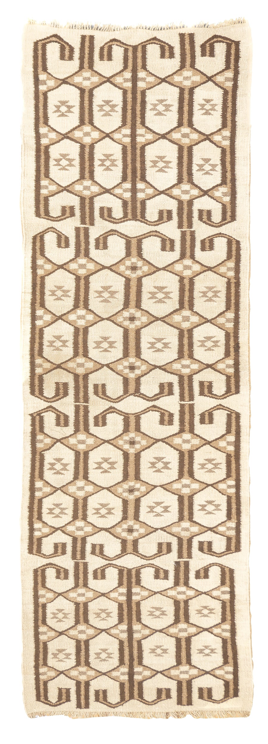 Fine Vintage Moroccan Wool Rug 3’5” x 10’3”