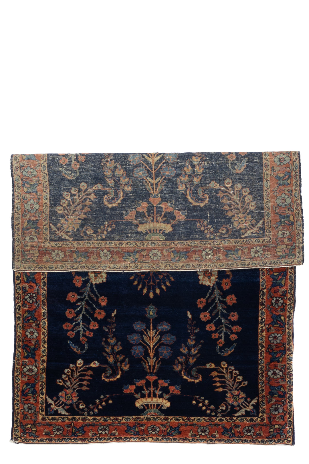 Antique Mohajeran Sarouk Rug 3'4" x 4’11"