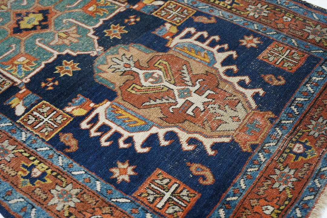 Antique Heriz Runner 2'8'' x 10'8''